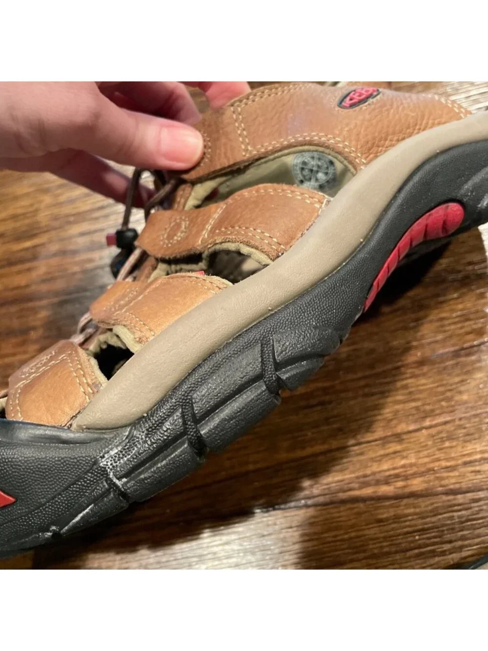 KEEN Newport Hiking Sandals Women's Sz 11 Brown Pink Gorpcore Outdoor Waterproof
